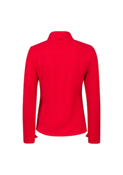 2as Cara Kadın Tam Fermuarlı İnce Polar Sweatshirt Kırmızı