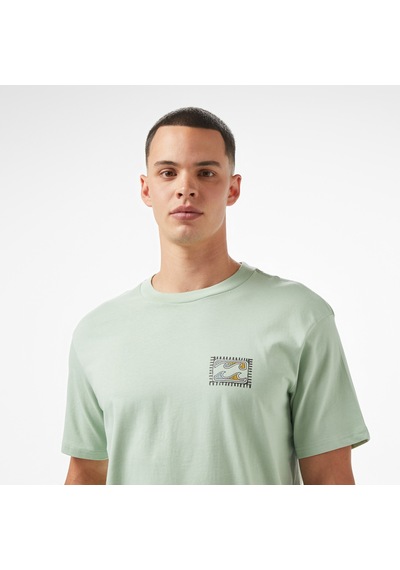Billabong Twin Peaks Regular Erkek Yeşil T-shirt 24a351528 Krem