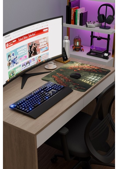 La Casa De Papel Kore V4 48x40 Xl Gaming Kauçuk Kaymaz Taban Mouse Pad Fare Altlığı