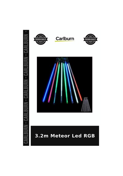 3.2m Meteor Led Rgb Duvar Işığı Parlak Lamba Bahçe Lambası