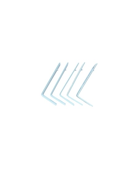 5 Adet Zebra&stor Perde Duvar Montaj Aparatı L Ayak 12cm Beyaz