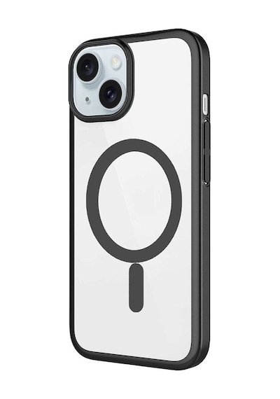 Zeyline Apple Uyumlu iPhone 15 Wireless Şarj Özellikli Sert Pc Zore Mat Riksos Magsafe Kapak-pembe