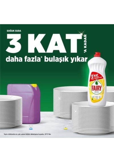 Süper Ekonomik Paket Limon Aromalı Sıvı Bulaşık Deterjanı 2600 Ml