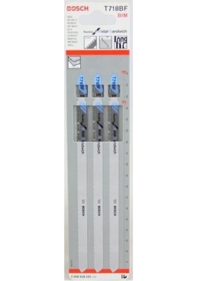 Bosch T 718 BF Flexible Metal-Sandwich Dekupaj Testeresi Bıçağı 3'Lü - 2608636335