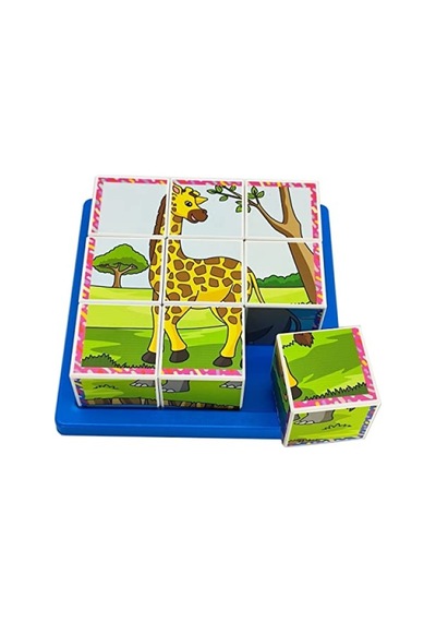 Eğitici Safari Hayvanları 3d Puzzle Seti