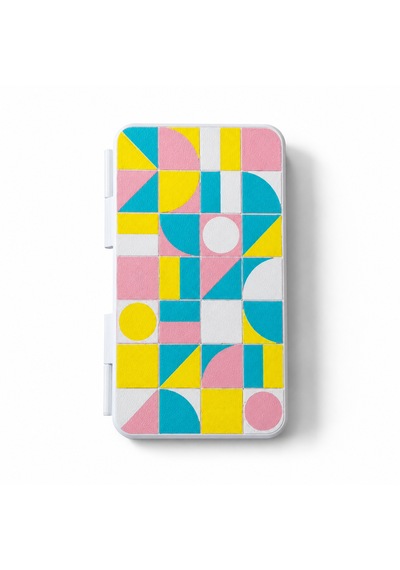 Mini Tavla Seti 17 X 14,5 Cm Taş Ve Zar Bölmeli Katlanabilir Seyahat Tavlası Taşınabilir Klasik Tavla Oyunu Pastel Sarı Pembe