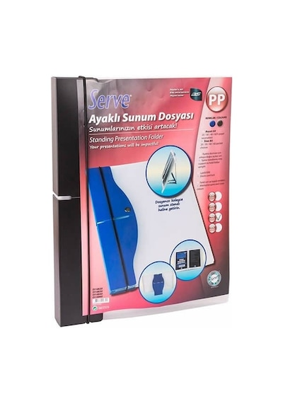 Serve Sv-6840 40 Yaprak Siyah Ayaklı Sunum Dosyası