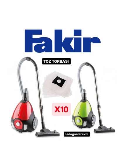 Fakir Pretty Elektrik Süpürgesi Sentetik Toz Torbası 10 Adet