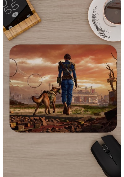 Fallout Kaymaz Dikişli Kauçuk Oyuncu Mousepad V2 - 22x18 Gaming Mouse Pad Fare Altlığı