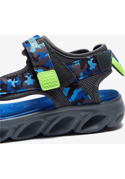 Skechers Hypno - Splash Büyük Erkek Çocuk Mavi Işıklı Sandalet 400077L Bllm Mavi