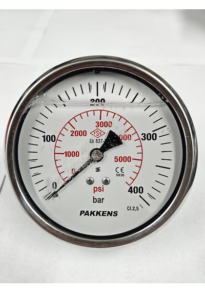 Çap 100 Arkadan 400 Bar Gliserinli Manometre - Pakkens
