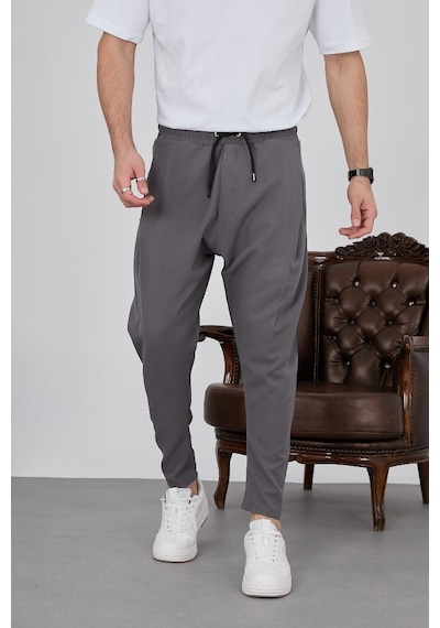 Baykim Sports Wears Unisex Modern Şalvar Pantolon Koyu Gri