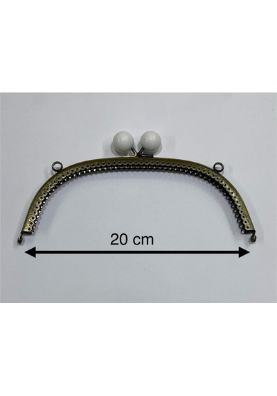 Karantuhafiye Çanta Ve Cüzdan Klipsi Oval 20 Cm Incili Model Antik Beyaz İnci Antik Beyaz İnci Çok Renkli
