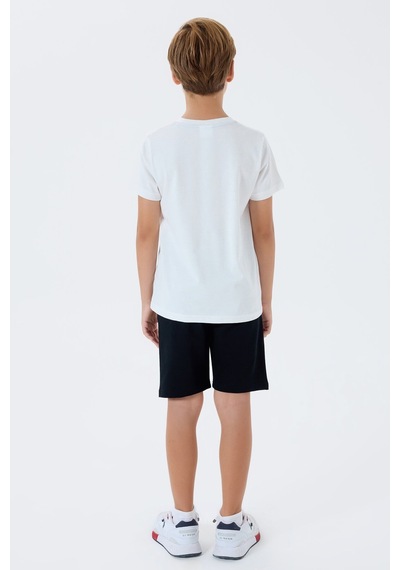 U.s. Polo Assn. Erkek Çocuk Beyaz Bermuda Takım Us2432-c-v1 Beyaz