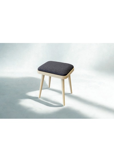 Porto İkili Tabure Sedef Krem Antrasit 33 X 46 X 40 Cm Antrasit