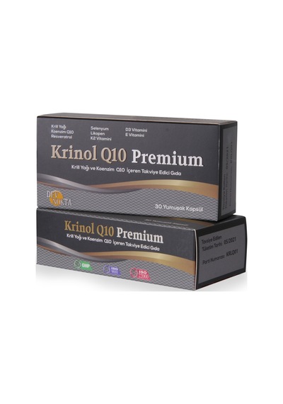Krinol Q10 Premium - Krill Yağı Ve Koenzim Q10 - 30 Kapsül-2 Kutu