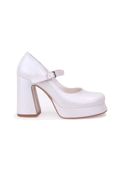 Dagoster Dza07-337565 Sedef 10 Cm Kalın Topuklu Platform Kadın Ayakkabı