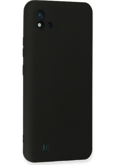 Cosmotex Newface Realme C11 2021 Kılıf Nano İçi Kadife Silikon - Siyah Sıyah