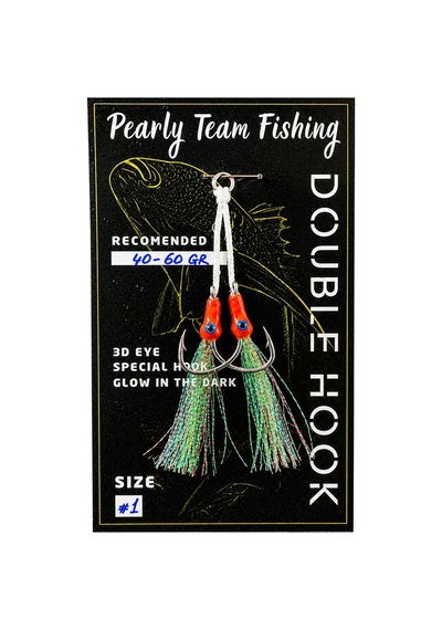 Pearly Team Fishing - Double Hook 40gr - 60gr Kırmızı - 930039055