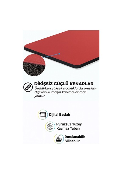 Sonictouch Klavye Mousepad 40x90cm Dikişsiz Pürüzsüz Sıvı Geçirmez Kaymaz Taban Ateş Hattı