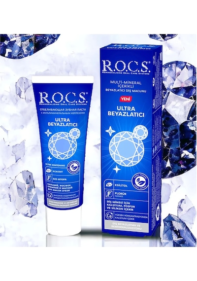Rocs Ultra Whitening Ekstra Beyazlatıcı Diş Macunu 94 G