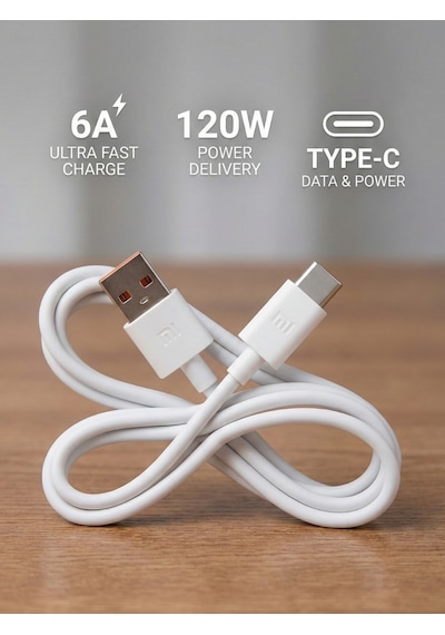 Xiaomi 120w 6a Type-c Hızlı Şarj  Kablosu 10 Adet