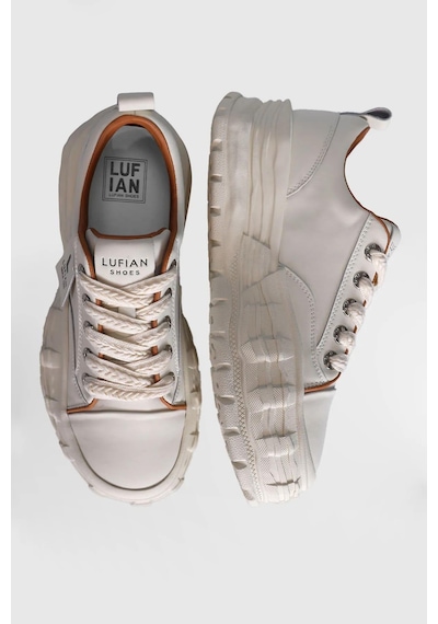 Lufian Zeta Beyaz Hakiki Deri Kadın Sneaker Ayakkabı Beyaz