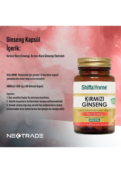 Aksu Vital - Shiffa Home Ginseng Kapsül