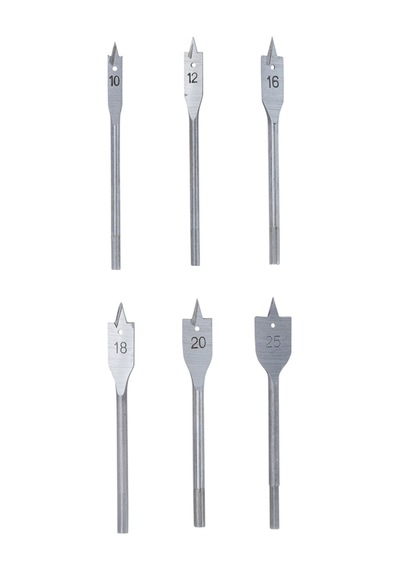 Bgs Düz Freze Matkap Seti 10 - 25 Mm 6 Pcs
