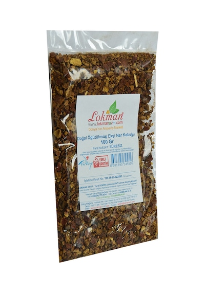 Lokman Doğal Öğütülmüş Ekşi Nar Kabuğu 100 G