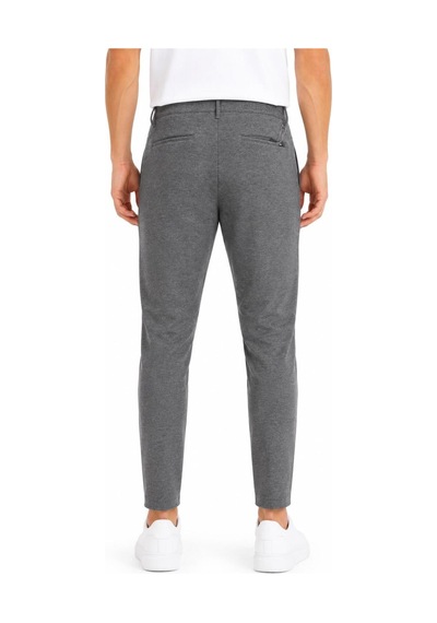 Hzr Wear Erkek Jogger Pantolon Esnek Kumaş Likralı Slim Fit Bağcıklı Antrasit
