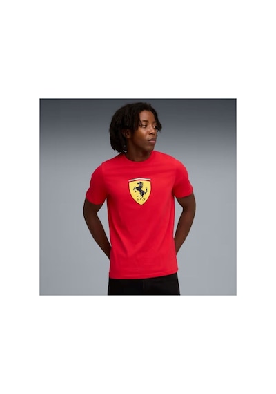 Puma Ferrari Colored Shield Tee Rosso Corsa Red