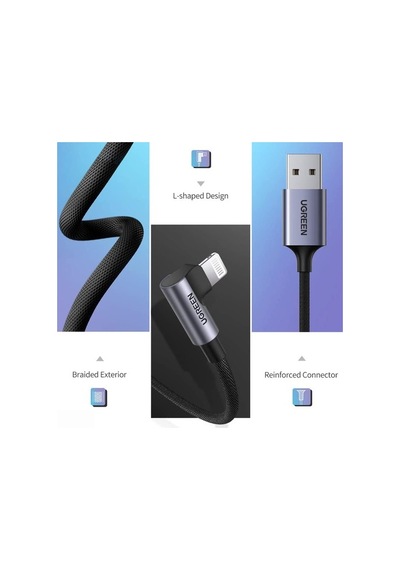 Ugreen Mfı Lightning Apple iPhone Uyumlu Oyuncu Şarj Kablosu 1.5 Metre
