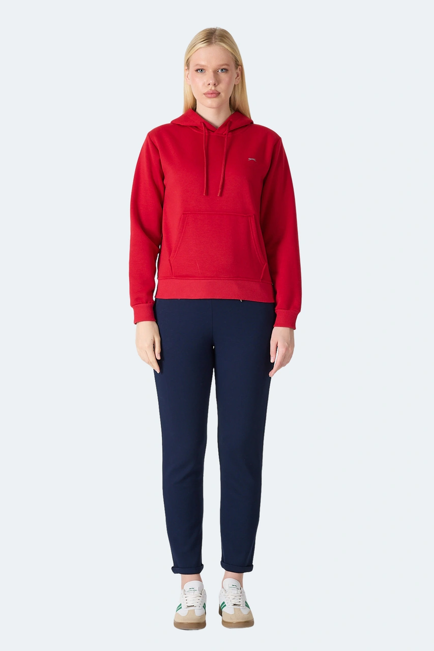 Slazenger Mısty I Kadın Kırmızı Sweatshirt Kırmızı