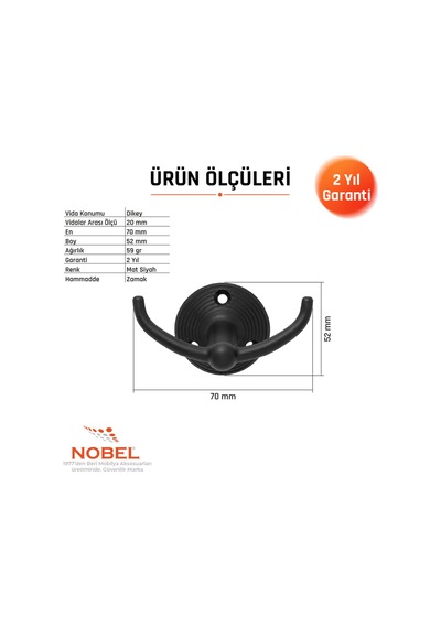 Fonksi Yonel Askı, Metal Vestiyer Askısı, 59 Gr, Dolap Ve Duvar Askılığı, Matsi Yah Vidalı