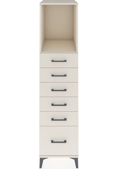 Kronos Dolap Tek Raflı 6 Çekmeceli 44x59x182 Aytaşı-aytaşı Aytaşı