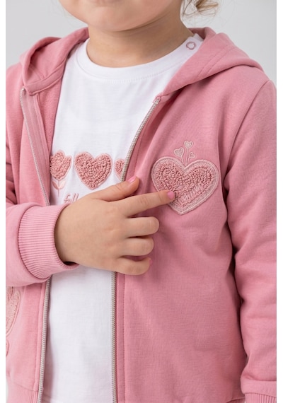 Toontoy Kids Toontoy Kız Çocuk 3'lü Eşofman Takımı Uzun Kollu Bisiklet Yaka Nakışlı T-shirt - Kapüşonlu Fermuarlı Hırka- Beli Paçası Lastikli Eşofman Altı 25041 Gülkurusu Toontoy Kids Toontoy Kız Çocuk 3'lü Eşofman Takımı Uzun Kollu Bisiklet Yaka Nakışlı T-shirt - Kapüşonlu Fermuarlı Hırka- Beli Paçası Lastikli Eşofman Altı 25041 Gülkurusu