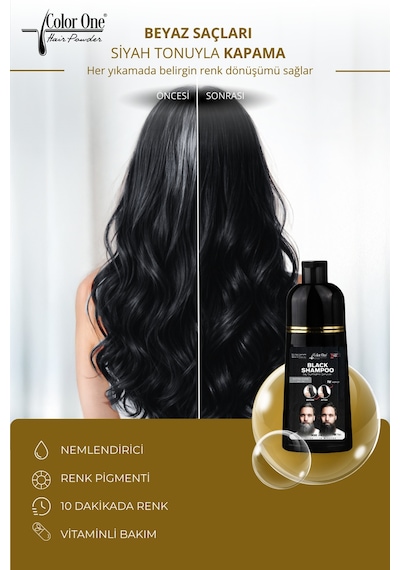 Siyah Black Saç Şampuanı 300 Ml & Ton Etkisi Tüm Saç Tipleri