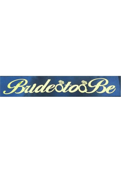 Kuşak Kurdela Brıde To Be Siyah Altın Pk:1.5 Mt +3
