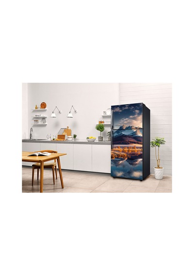 Gece Şehir Manzarası Buzdolabı Kaplama Sticker Kendinden Yapışkanlı Folyo 75x200 Cm