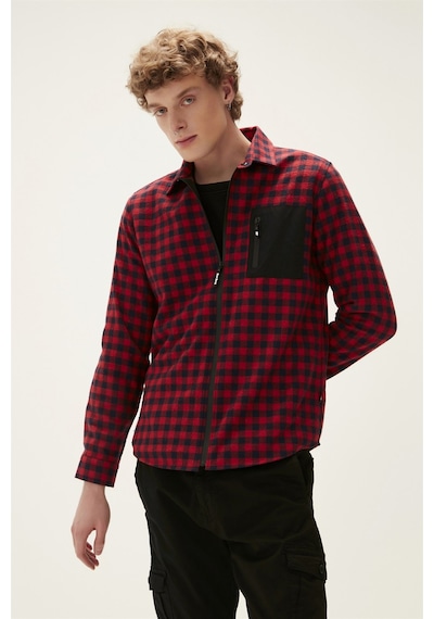Bad Bear Liam Shirt Erkek Gömlek-25075 Kırmızı