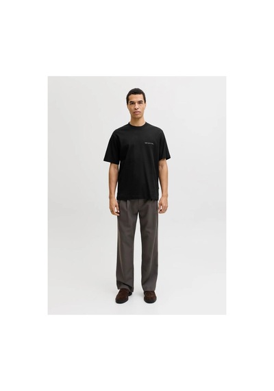 Jack & Jones Jprblaowen Ss Branding Erkek T-shirt 12292397 Siyah