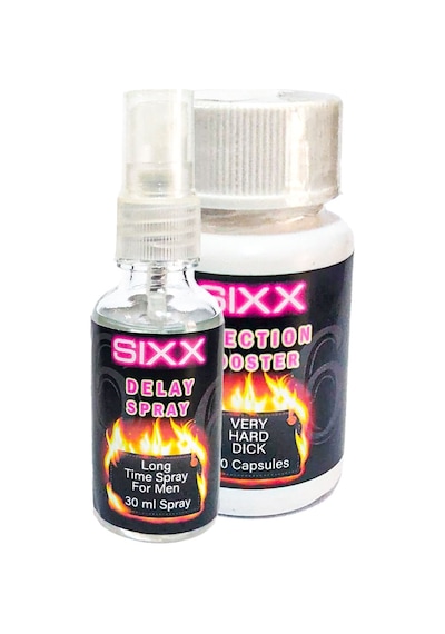 Sıxx 30 Ml Delaysprey + Erkek 30 Pcs Ekstra Erkek Performansdestek Caps