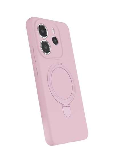 Newface Xiaomi Redmi Note 14 4g Regal Magsafe Standlı Kapak - Açık Pembe