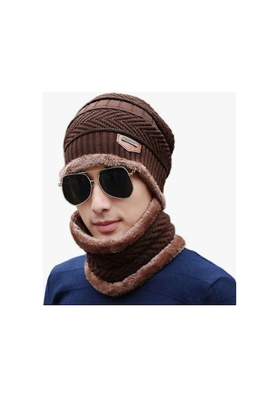 Yemleme Botu Kış Bere Sapka Atki Seti 2 Parça, Sicak Kafatası Sapka Astarli Kalin Bib Örgü Termal Erkek Kadın - Lacivert - D677765455444444 Yemleme Botu Kış Bere Sapka Atki Seti 2 Parça, Sicak Kafatası Sapka Astarli Kalin Bib Örgü Termal Erkek Kadın - Lacivert - D677765455444444