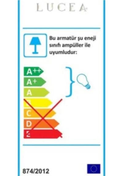 Bonne Teklı Antık Lak Aplık 1xe27 Çok Renkli