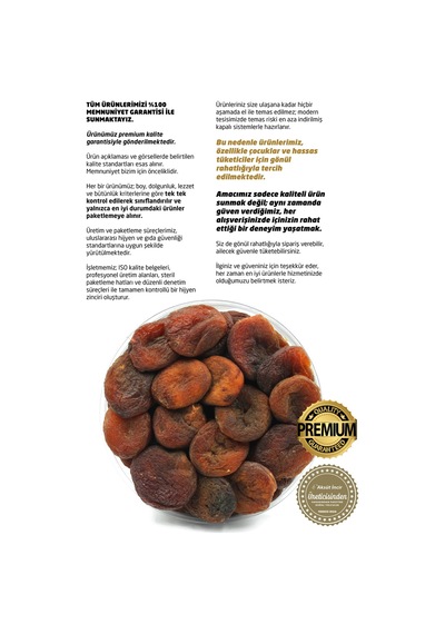 Malatya Gün Kurusu Kayısı 450g 450 G