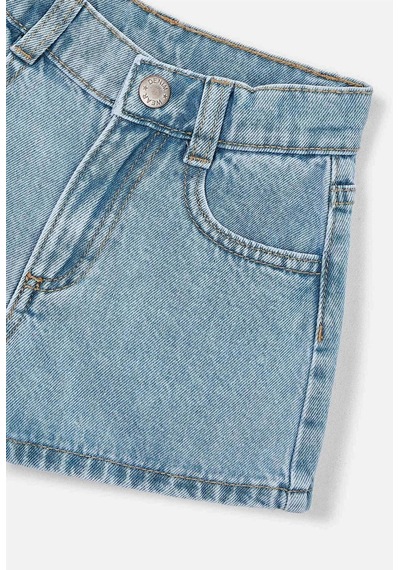 Kız Çocuk Denim Şort Açık Mavi 236 Açık Mavi