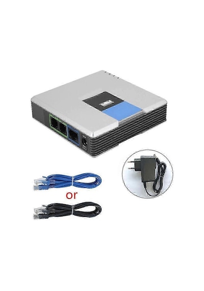 Pap2t-na İnternet Telefon Adaptörü, Linksys Fg2025031700640 Eu İçin Zengin Voip 2 Portlu Sıp V2'yi Etkinleştirir