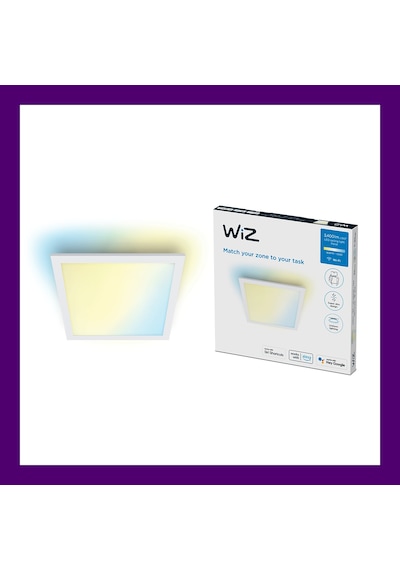 Wiz Beyaz Akıllı Sıva Üstü Rgb Kare Panel Tavan Armatürü 36w Renkli